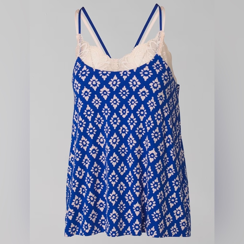 Soma Intimates | Cool Nights Pajama Cami with lace, size M | New with tags